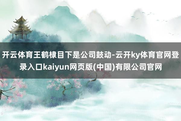 开云体育王鹤棣目下是公司鼓动-云开ky体育官网登录入口kaiyun网页版(中国)有限公司官网